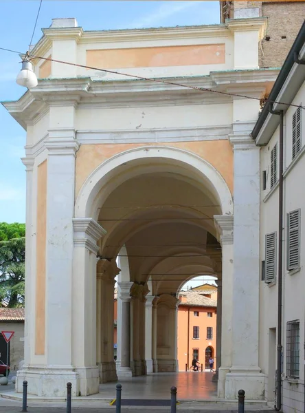 Piazza Del Popolo Arcade Ravenna 에밀리아 로마냐 이탈리아 — 스톡 사진