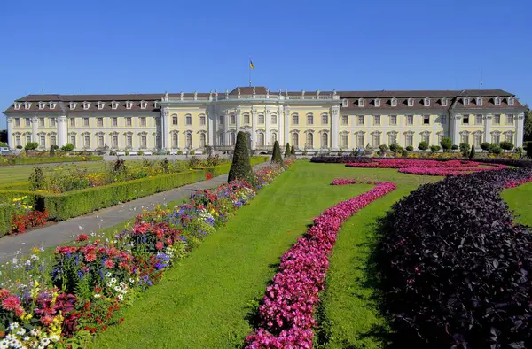 Blhendes Barock Ludwigsburg Palace Flowerbeds Autumn — Stock Photo, Image