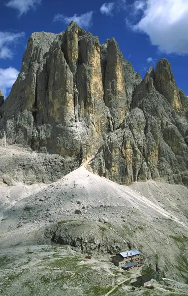 View Pradidali Hut West Face Cima Canali Pala Group Dolomites — Stock Photo, Image