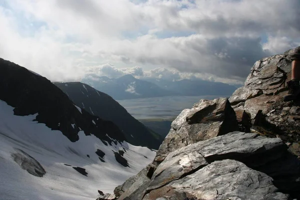 View Mount Alyeska Turnagain Arm Alaska Usa North America — Stock Photo, Image