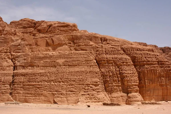Erosione Crea Modello Bizzarro Nella Roccia Penisola Del Sinai Egitto — Foto Stock