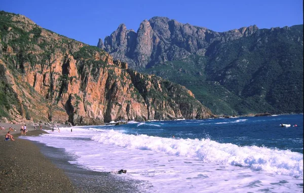 Korsika Frankreich Küste Strand Baden Europa — Stockfoto