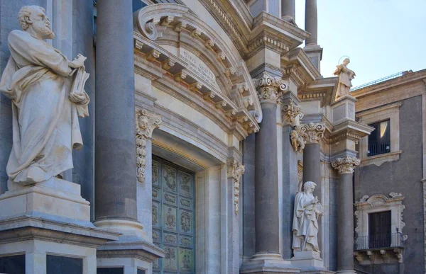 Italië Italia Sicilië Catania Downtown Catania Kathedraal Sant Agata Sant — Stockfoto