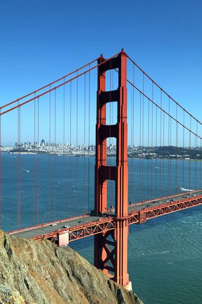 Golden Gate Bridge Promontori Marini Golden Gate Nra San Francisco — Foto Stock