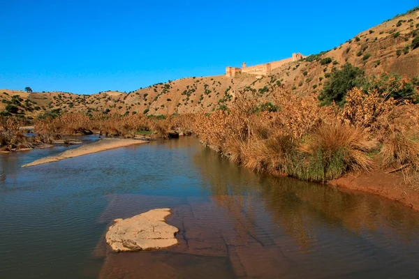 View River Oum Rbia Kasbah Boulaouane Morocco — Stock Photo, Image