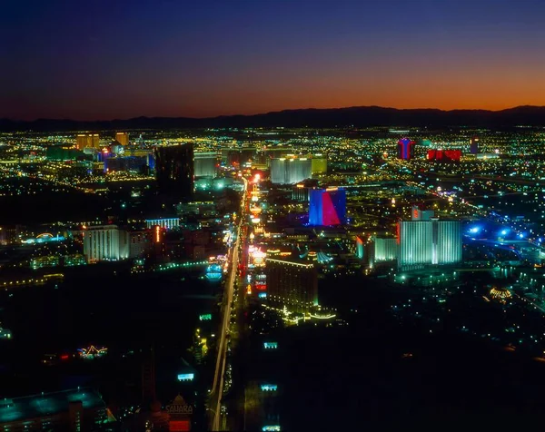 Ηπα Las Vegas Θέα Από Τον Πύργο Stratosphere Βόρεια Αμερική — Φωτογραφία Αρχείου