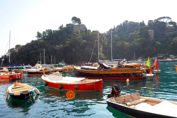 Italia Italia Liguria Riviera Levante Portofino Puerto Europa — Foto de Stock