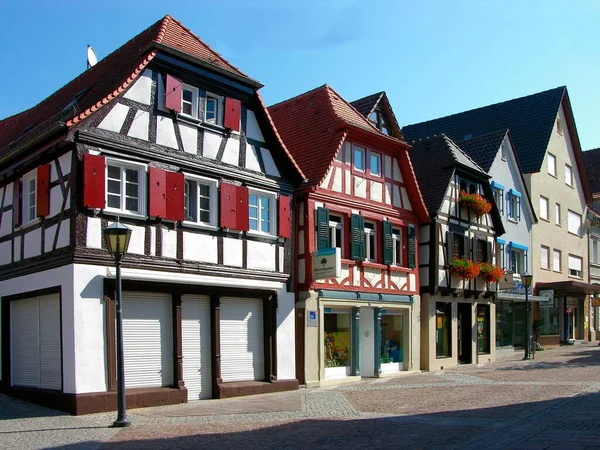 Calle Comercial Centro Bretten Baden Wrttemberg — Foto de Stock