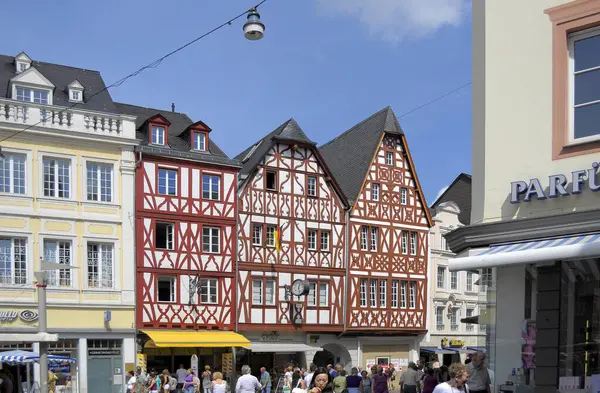 Rhineland Palatinate Trier Pedestrian Zone Shopping Street Main Market Centre — Stock Photo, Image