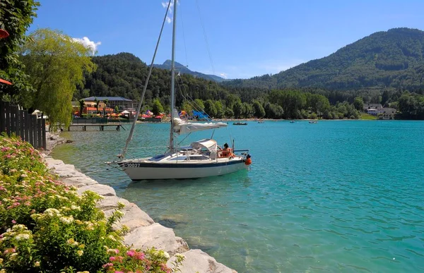 Austria Fuschl See Fuschl Lago Pedalò Lido Europa — Foto Stock