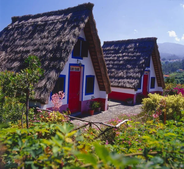 Typical Cottage Lombo Curral Santana North Coast Portugal Madeira Island — Stock Photo, Image
