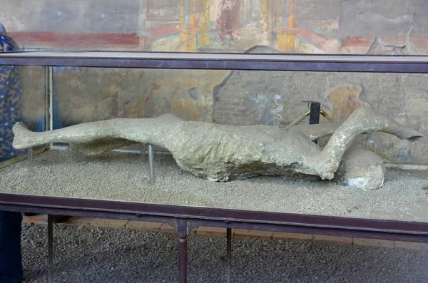 Италия Italia Pompei Dead Showcase Scavi Archeologici Pompei Europe — стоковое фото