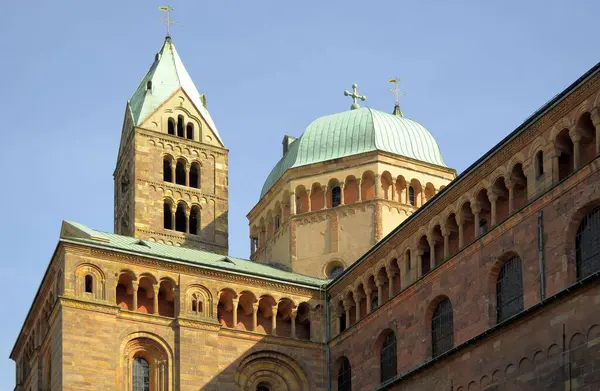 Speyer Katedrála Město Speyer Speyer Katedrála Katedrála Marie Štěpána Císařská — Stock fotografie