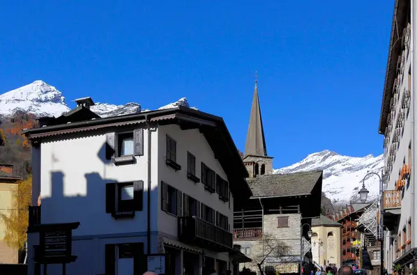 Olaszország Szézia Alagna Közelében Piemont Monte Rosa Massif — Stock Fotó