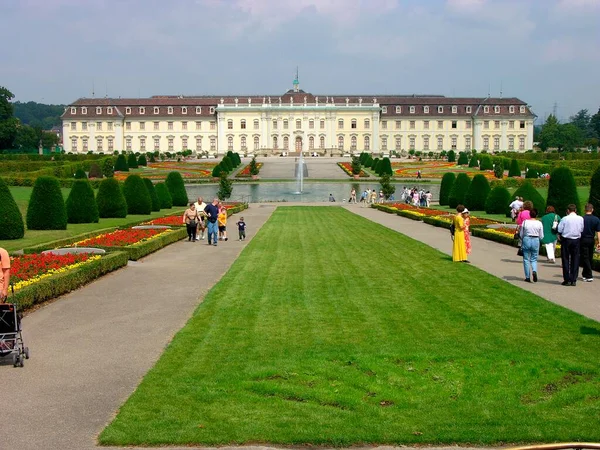 Ludwigsburg Palace Piękny Widok Tło — Zdjęcie stockowe