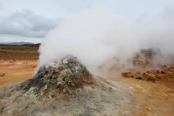 Namaskard Geothermal Area Islândia — Fotografia de Stock