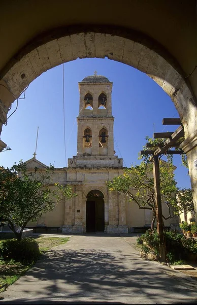 Moni Gonias Klooster Kreta Griekenland Europa — Stockfoto