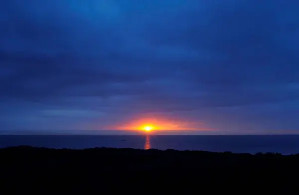 Италия Романья Адриатическое Море Червия Пинерелла Восход Солнца — стоковое фото
