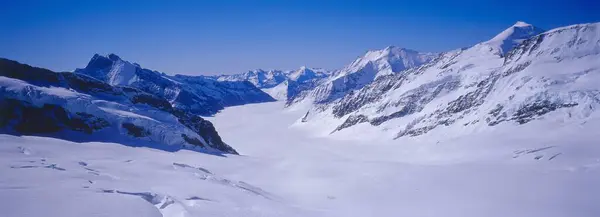Jungfraujoch 3471 Sea Level Aletsch Glacier Bernese Alps Canton Valais — Stock Photo, Image