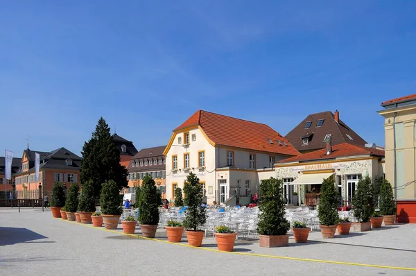 Schwetzingen Vår Schlossplatz Torget — Stockfoto