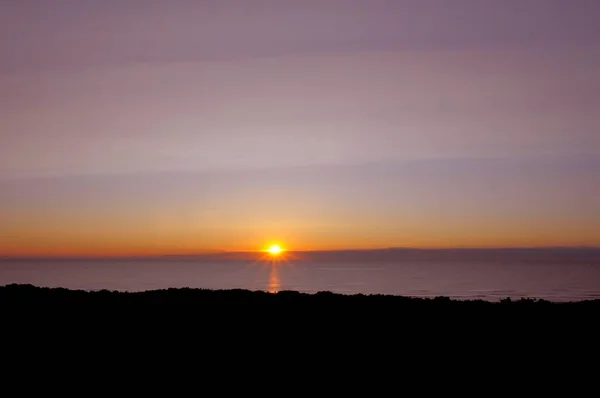 Италия Романья Адриатическое Море Червия Пинерелла Восход Солнца Дождем — стоковое фото