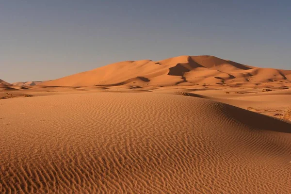 Zandduinen Sahara Bij Erg Chebbi Marokko Afrika — Stockfoto