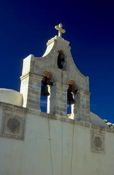 Klocktorn Vid Preveli Kloster Kreta Grekland Europa — Stockfoto