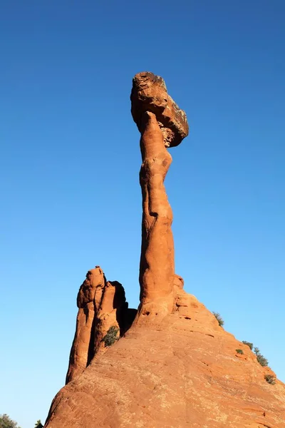 Elvis Hammer, rock needle, Sand Flats Road, near Moab, Utah, USA, North America