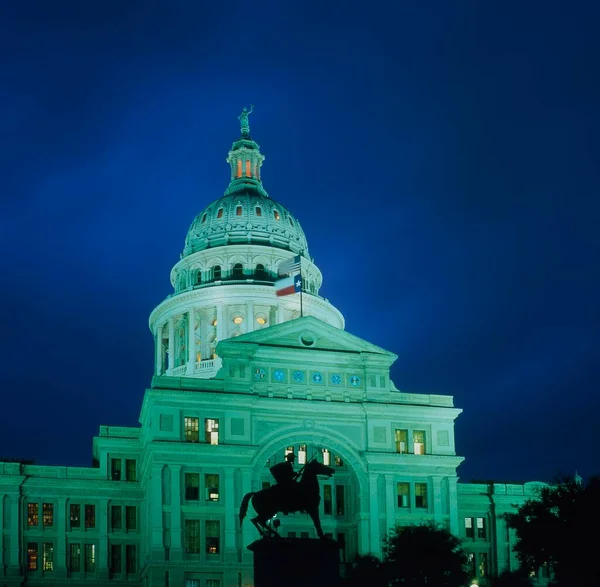 Usa Austin State Capitol Night North America — Stock Photo, Image