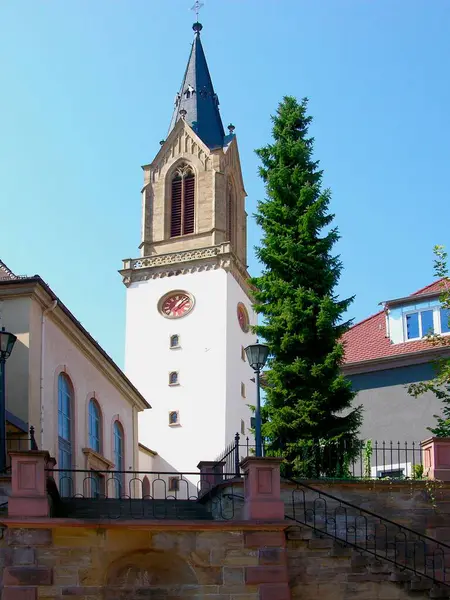 Kirche Bretten Kraichgau — Stockfoto