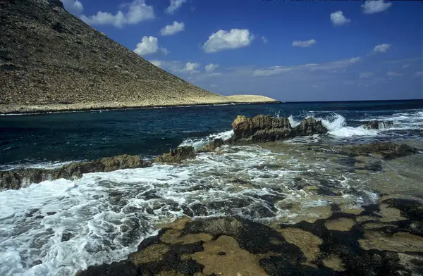 Półwysep Akrotiri Zatoka Stavros Kreta Grecja Europa — Zdjęcie stockowe