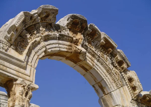 Tempel Van Hadrianus Hadrianeum Ephresos Efeze Turkije — Stockfoto
