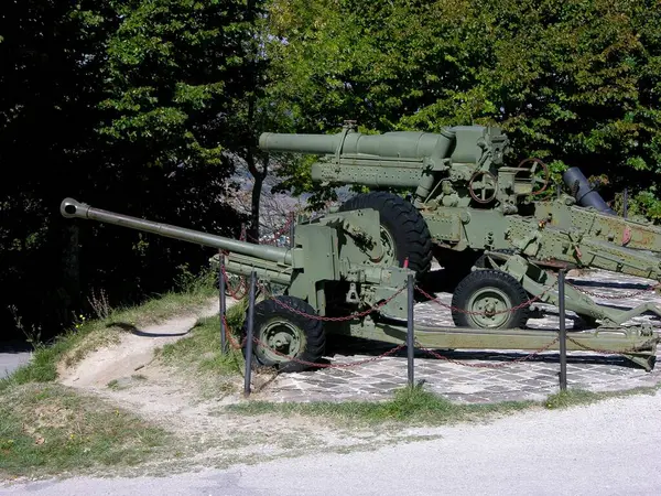 San Leo Rimini Emilia Romagna Italia Guns Cannon — Stock Photo, Image