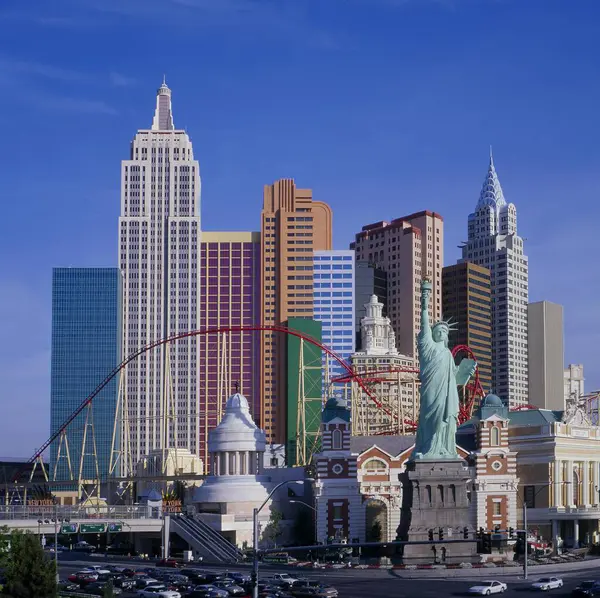 Verenigde Staten Las Vegas New York Kasino Hotel Noord Amerika — Stockfoto