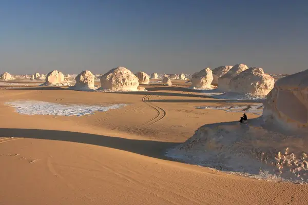 Kalksteinformationen Der Weißen Wüste Ägypten Afrika — Stockfoto