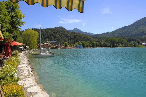 Österrike Fuschl See Fuschl Lake Lido Europa — Stockfoto