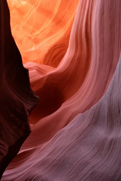 Prachtige Vormen Lower Antelope Canyon Arizona Verenigde Staten Noord Amerika — Stockfoto
