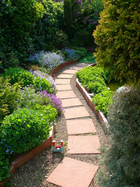 Garden Path Beautiful View — Stock Photo, Image