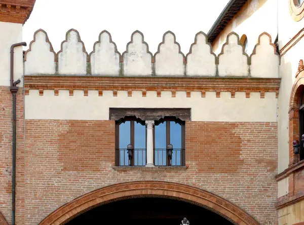 Piazza Del Popolo Arkade Ravenna Emilia Romagna Italien Mauern Europa — Stockfoto