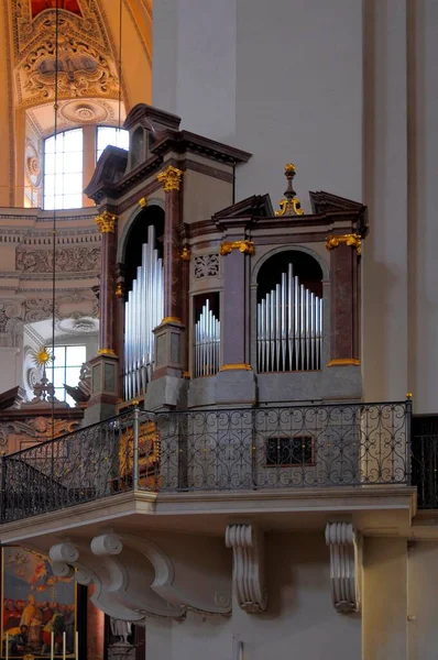 Austria Salisburgo Chiesa Cattedrale Salisburgo Vista Interna Europa — Foto Stock