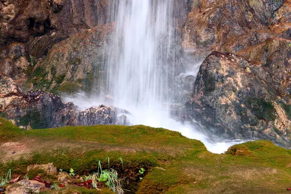 Vattenfall Plitvicesjöarnas Nationalpark Kroatien — Stockfoto