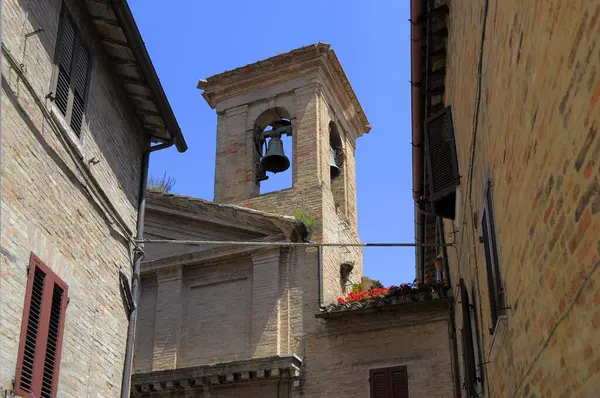 Ιταλία Ιταλία Μάρκε Ουρμπίνο Κέντρο Της Πόλης Παλιά Πόλη Εκκλησία — Φωτογραφία Αρχείου