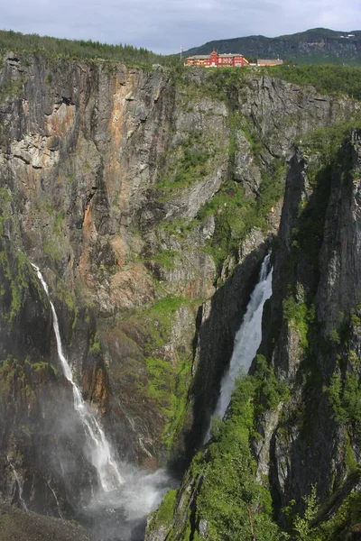 Prachtig Uitzicht Waterval Natuur Achtergrond — Stockfoto
