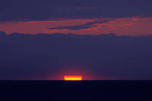 Италия Романья Адриатическое Море Червия Пинерелла Восход Солнца — стоковое фото
