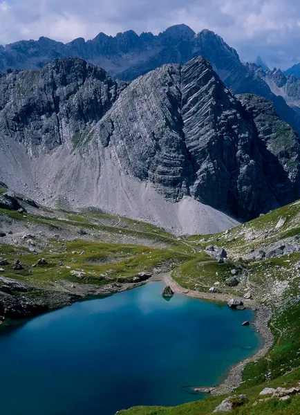 Gufelsee Mit Vorderem Gufelkopf Lechtaler Alpen Österreich — Stockfoto