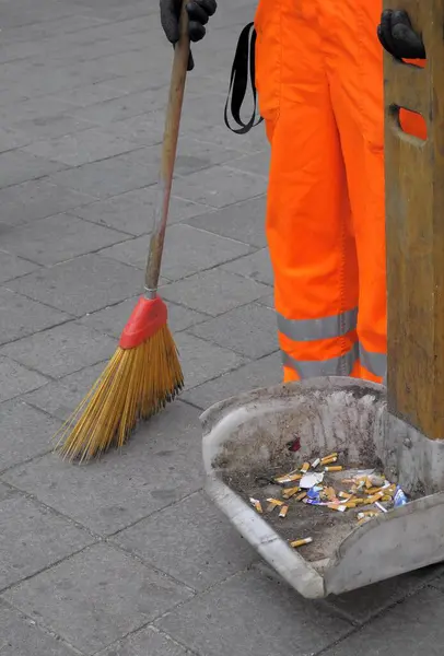 Austria, Vienna, street sweeper at work, Europe