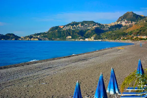 Taormina Italy Italia Sicily Beach Vico Equense Europe — Stock Photo, Image