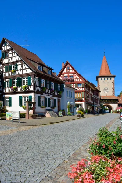 Black Forest Gengenbach Obertor Half Timbered Houses Old Town — Stock Photo, Image