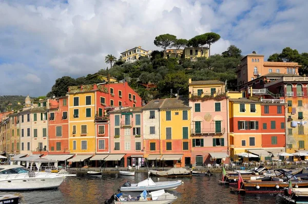 Italien Italien Ligurien Riviera Levante Portofino Båthamn Europa — Stockfoto