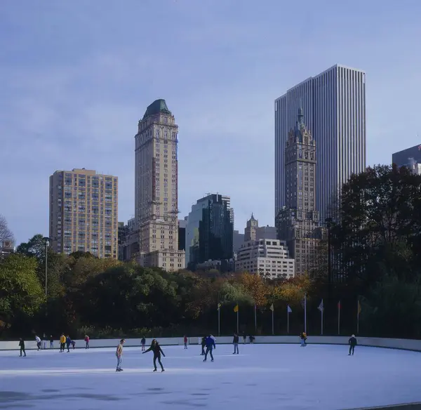 Usa New York New York City Wollman Ice Rink Och — Stockfoto
